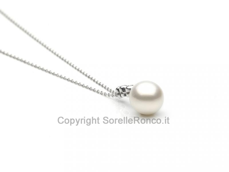 COLLANA IN ORO CON PERLA Ø 12 MM